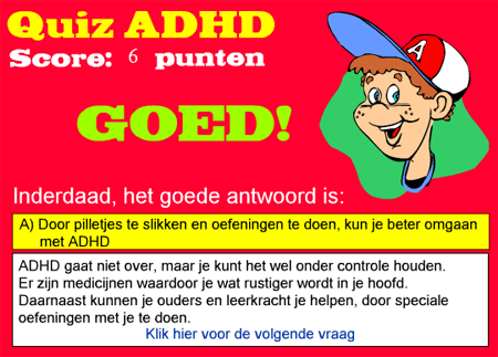 Eli Lilly ADHD Quiz voor kinderen en ouders Eli Lilly ADHD Quiz voor kinderen en ouders